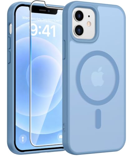 Image of FNTCASE for iPhone 12 / 12 Pro Case, with Screen Protector, Fit for Magsafe