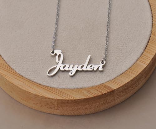 Aoloshow Personalized Name Necklace Bracelet Earrings - Custom Made Any Names Stainless Steel Jewelry for Womens Birthday Gift Christmas Gifts for Mom Daughter Best Friends2