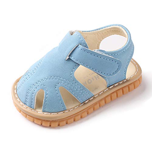 Toddler Water Shoes Boys/Girls Beach Sandals Summer Outdoor Sports Closed-Toe Shoes (Toddler/Little Kid/Big Kid) (12-15Months, Blue)