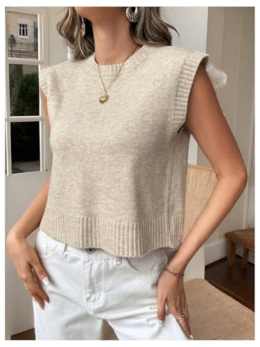 Verdusa Women's Backless Tie Knot Knit Sweater Vest Sleeveless Summer Sweater Vest2