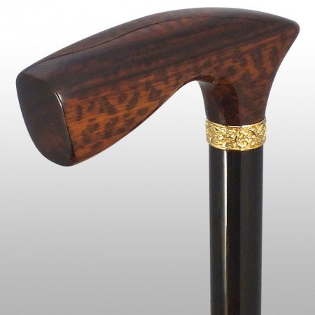 Amazon.co.jp: 【国産最高級ステッキ】スネークウッドL型ハンドル