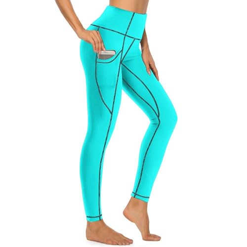 Legging d'entraînement aqua Novastar : la solution ventre plat avec poches de rangement pratiques