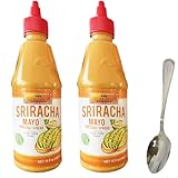 Z. Emma LKK Sriracha Mayo 15oz, 2pack,Free Comes with 1 Spoon Yellow