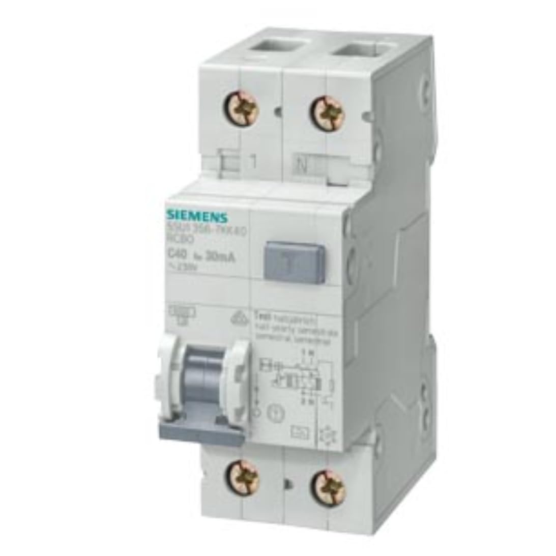 Siemens – Differenziale combinato 1 polo + neutro 25a 30ma/4500