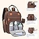 BabbleRoo Wickeltasche Rucksack – Große Kapazität, 17 Taschen, Wasserdicht – mit Wickelauflage, abnehmbarem Schnullerhalter, Kinderwagengurten – Reiserucksack für Mama & Papa