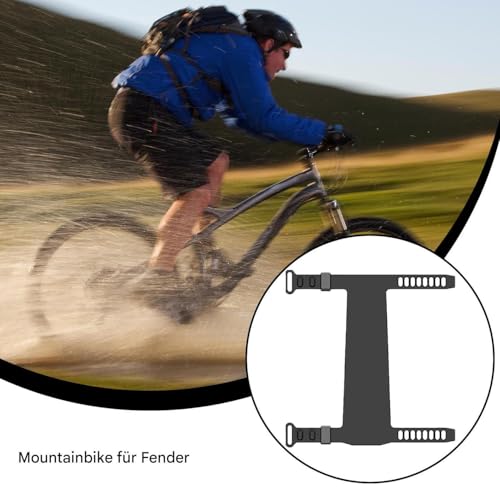 Guardabarros de sillín para bicicleta con funda de silicona elástica para tija 2