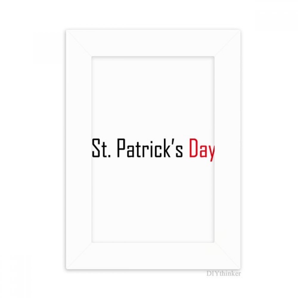 Cadre photo Saint-Patrick 10x15 peinture de benediction multicolore