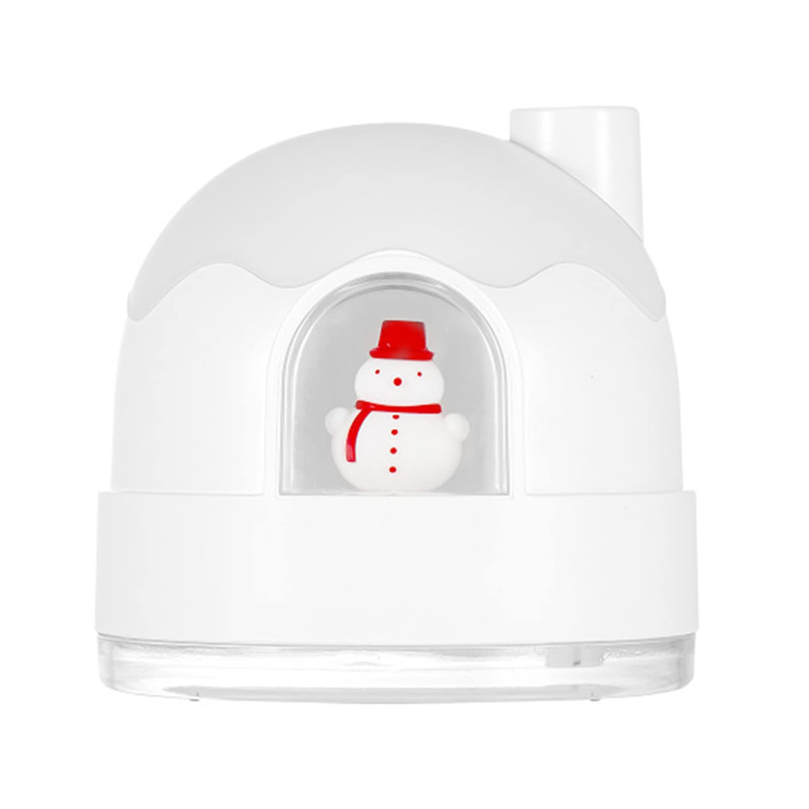 Humidificador de niebla fría con luz nocturna, humidificadores ultrasónicos silenciosos for dormitorio, apagado automático, lindos humidificadores con diseño de casa de nieve for bebés, guardería, tod
