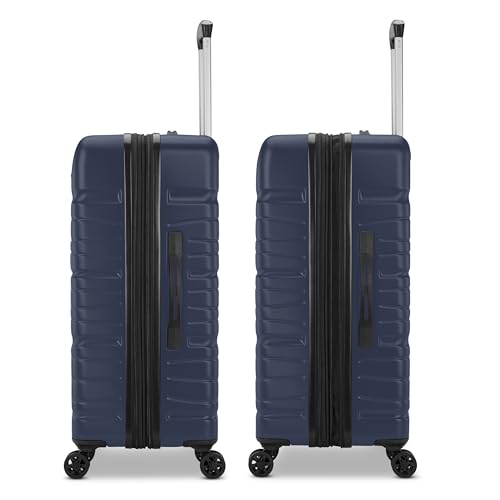 Samsonite Evolve SE Hardside Expandable Luggage with Spinners, Classic Navy, 2PC SET (Carry-on/Medium)2