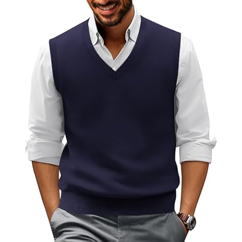 PJ PAUL JONES Men's Sweater Vest Cover