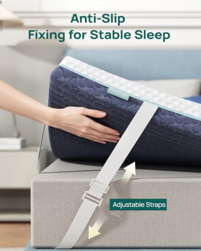 Image of 3 Inch Firm Mattress Topper Queen Size, Mattress Topper with 2-Sided Cover, Memory Foam Bed Topper with Soft & Firm Options for Back Pain Relief, Ergonomic 5-Zone Design, CertiPUR Certified