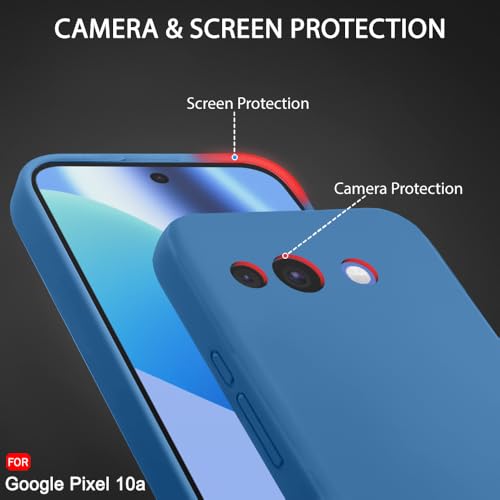 Image of TheGiftKart Genuine Liquid Silicone Back Cover Case for Google Pixel 10A | Soft Micro-Fibre Lining Inside | Camera Protection Bump | Shockproof Cover Case for Google Pixel 10A (Silicone, Lavender)