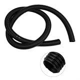 Staubsauger-Gewindeschlauch, 32 mm Innendurchmesser, flexibel, für EVA-Ersatz-Saugrohr, für Hausreinigung, für schwarzes Verlängerungsrohr-Zubehör (3 Meter)