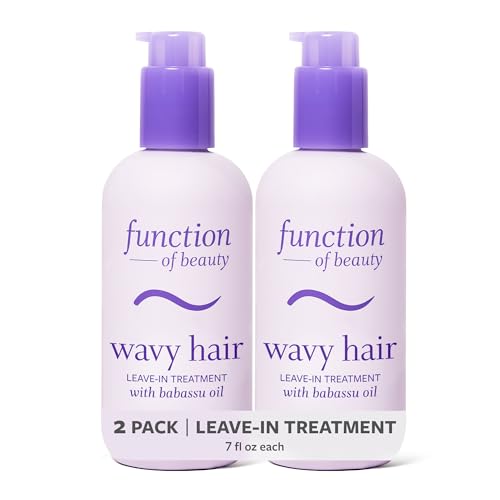 Image of Function of Beauty Wavy Leave In Hair Conditioner - Anti-Frizz, 2-Pack