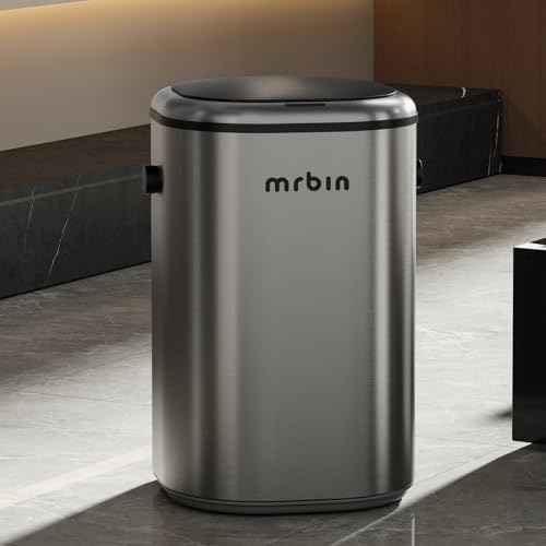 Caneca de Basura Sensor de Movimiento Acero Inoxidable 18L