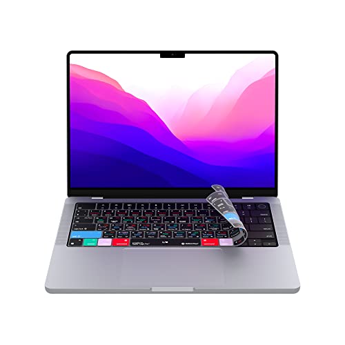 Logic Pro Keyboard Cover for 14' and 16' MacBook Pro with M Series Chips Chips 2021+ and MacBook Air M2-M4- All of The Shortcuts at Your fingertips
