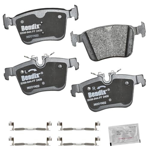 Image of Bendix Priority1 CFM2409 Semi-Metallic Rear Brake Pads for Select Models Volvo C40 Recharge,S60,S90,V60,V60 Cross Country,V90 Cross Country,XC40 Recharge,XC60,XC90