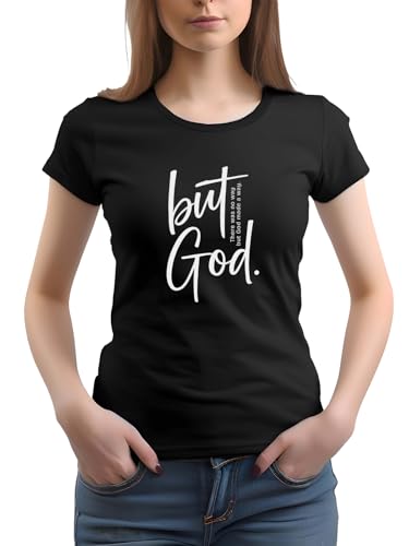 Image of XENOVAURBAN Women Cotton Printed Regular Fit T-Shirt | Stylish Round Neck Graphic Tshirt - WRN-BUTGOD1