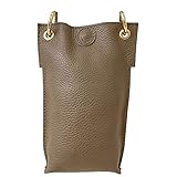 ALEXANDER MILANO Umhängetasche für Damen, Handy, Leder, Vera, echtes Leder, langlebig, für den...