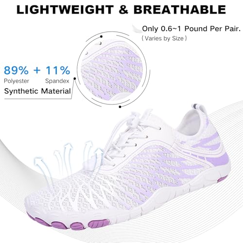 Image of Hike Barefoot Shoes for Women Men Non-Slip Breathable Walking Shoes Wide Toe Box Comfortable Athletic Footwear