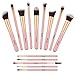 Produktbild Pinselset Makeup, Yuwaku Kosmetikpinsel 14 Stück Premium Synthetic Contouring Blender Bronzer Concealers Erröten Kosmetik Kit (Rosa & Gold)