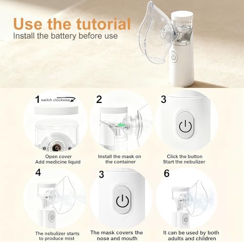 AOOZTO Nebuliser Machine for Adults & - Image 7