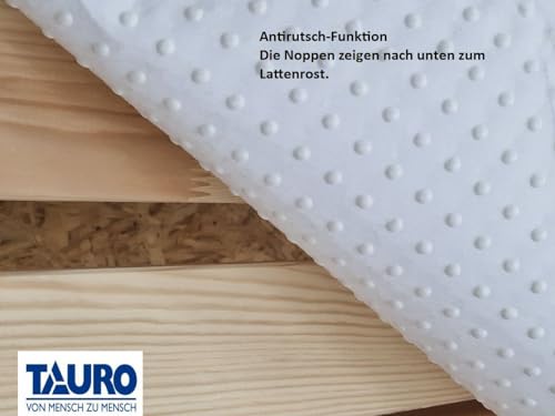 TAURO Noppen Matratzenschoner Textil 140 x 200 cm, (Einzelpack =1 Stück)