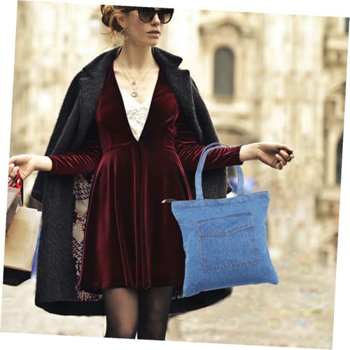 Sac bandoulière denim coton à grande capacité pour vos trajets