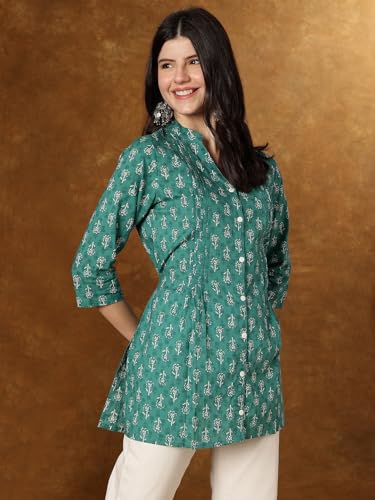 Image of Janakdulari Fashion Cotton Printed Top for Women and Girls (JDC-307)|| Party Office Home College Jean Wear