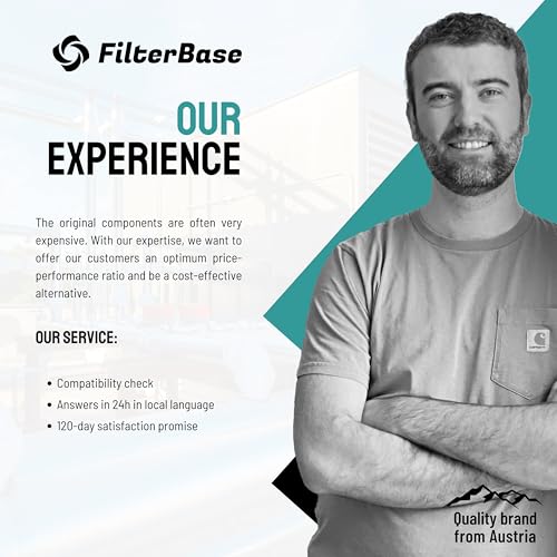 FilterBase® Filtr z węglem aktywnym, 2 sztuki, pasuje do AEG Electrolux ECFB03, 9029798809, 33005513 Faber 1120506172, 1120556527 - filtr dwupak do okapu kuchennego