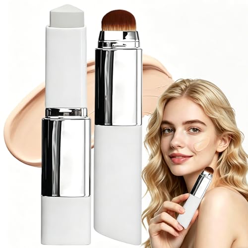 TKGEOUE Faccelove Foundation Stick - 2026 2-In-1 Color Changing Foundation LSF 15 Leichtes Natürliches Finish Mit Glow Feuchtigkeitsspendende Gesichtsfoundation - Natürliche Farbe (C)
