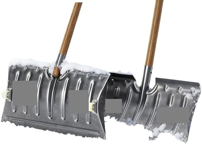 Snow Shovel, Multifunctional Snow Removal, Household Pushing, Horizontal Winter Shoveling Tool, Thickened Outdoor(Manganese Steel Integrated)