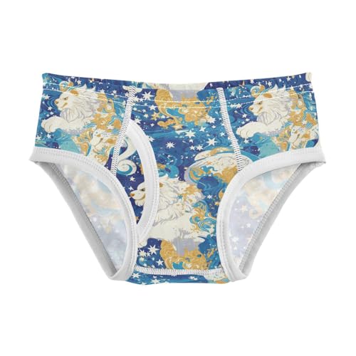 visesunny Boys Potty Training Underwear Iconic Merlion Pattern Breathe Cotton Briefs Size 2T-8Y for Toddler