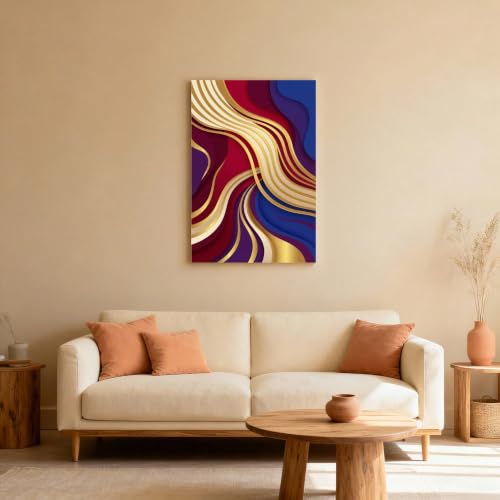 Affiche sur toile Flow Curve pour décoration chambre et salon chic