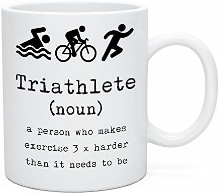 LimaLima Funny Triathlon Tea & Coffee Mug 11oz Triathlete Gift Present Idea