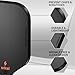 Srikel Pickleball Edge Guard Tape – Pickleball Paddle Edge Protection Tape 3 Pack, Head Edge Guard for 16MM Rackets,Easy Application,No Wrinkling,26MM Width Black 3K