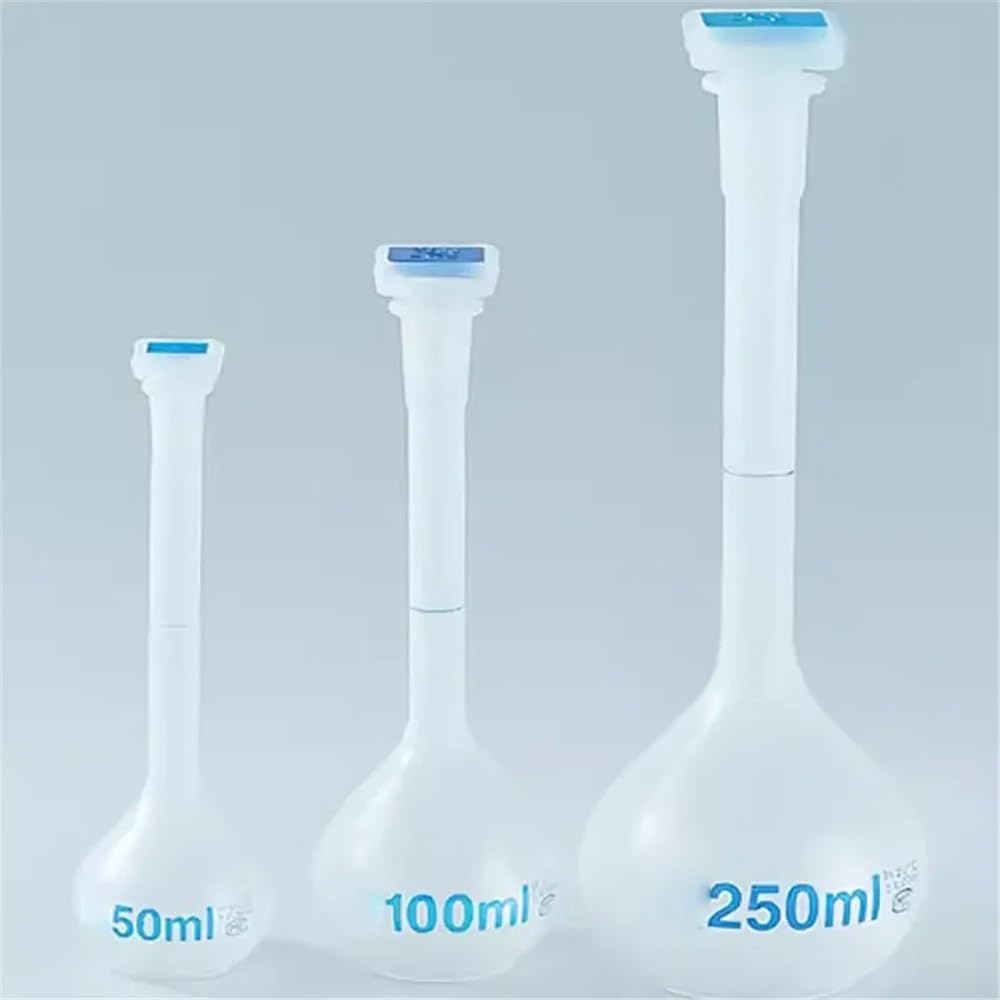 Matraz volumétrico de plástico PP, botella cuantitativa de plástico for laboratorio, 25/50/100/250/500/1000 ml(250ml)