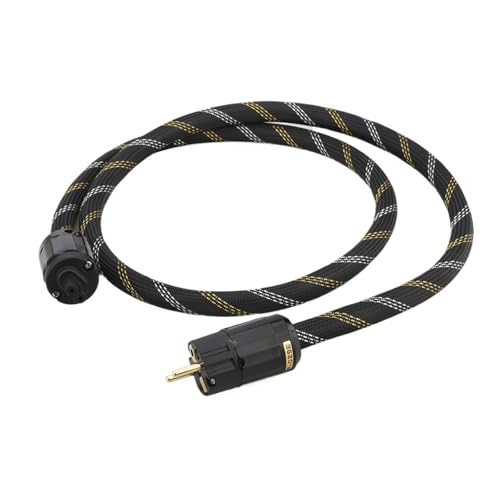 P101 HiFi Audio AC Power Cable US Power Cord HiFi Audiophile C7 IEC Female Figure 8 Power Cord(EU Version,0.5m)