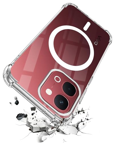Image of Jkobi Shockproof Crystal-Clear Back Cover for Vivo Y51 Pro 5G | Vivo T5x (Magsafe Wireless Support | Drop & Camera Protection | Hard Polycarbonate)