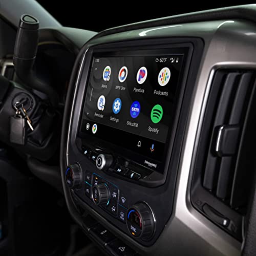 Stinger Chevy Silverado/Gmc Sierra Heigh10 10" Touch Screen Radio Plug-And-Play Dash Kit, Apple Carplay, Android Auto, Gps Nav, Bluetooth, Sirius Xm Ready, Not Compatible With Bose (Black - 2014-2018) #TOP7