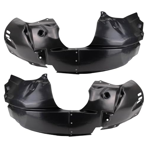Image of TRQ Front Driver and Passenger Side Inner Fender Liner Set Compatible with 2011-2013 Ford Fiesta