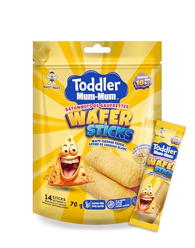 Want-Want Toddler Mum-Mum Wafer Sticks - White Cheddar Cheese, Pack of 6