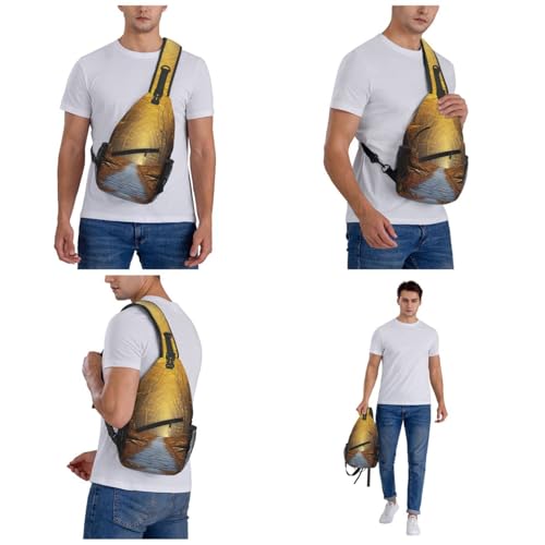 Bolso bandolera para hombre y mujer tipo sling negro miniatura 6