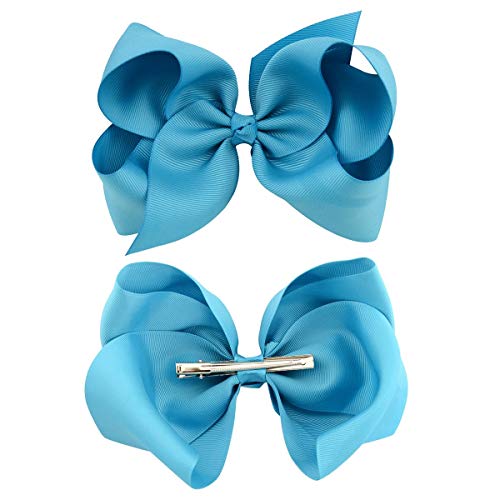 ALinmo 30 Pack 6 "Grosgrain Lint Haarstrikken Baby Meisje Clips Grote Grote Grote Haar Bogen Clips Voor Baby Meisjes Tieners Peuters - Image 5