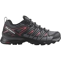 Salomon Women's X Ultra Pioneer GTX Hiking Shoe, Magnet/Black/Tea Rose, 9.5 US