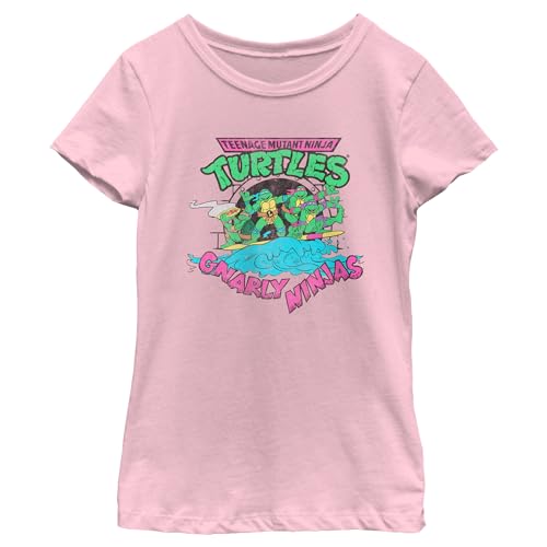 Girl's Teenage Mutant Ninja Turtles Distressed Gnarly Ninjas T-Shirt