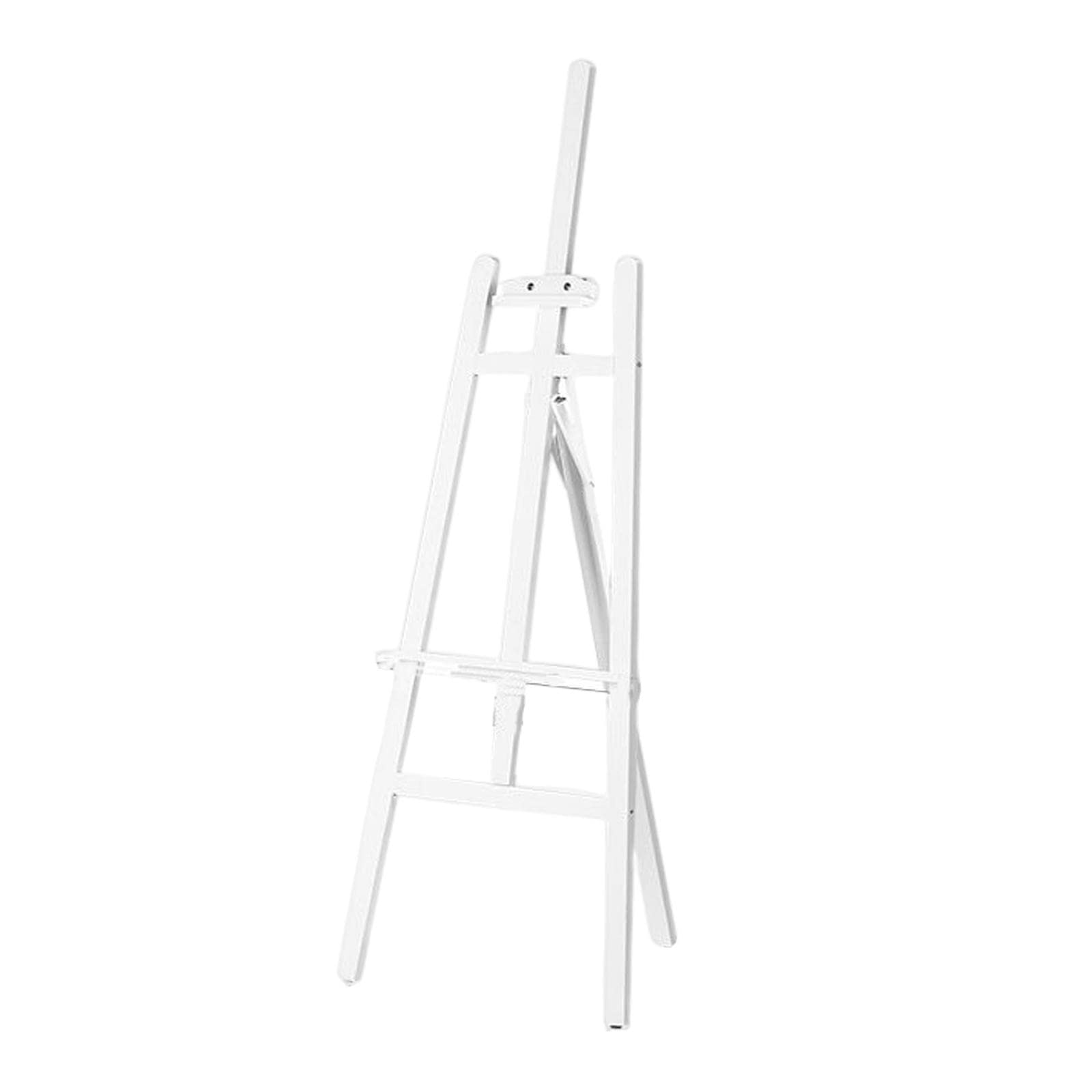 MagiDeal Caballete de Madera para Pintores Soporte Portátil para Pintura Artística Estructura Resistente para Fotos Y Carteles Montaje Sencillo Y Rápido Adecua, 1,5 m Blanco, Individual
