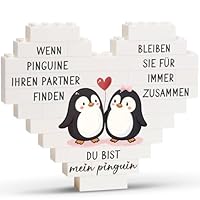 Greatabox Jahrestag Geschenk für Ihn Sie, Ich Liebe Dich Geschenke für Männer Frauen, Hochzeitstag Geschenke für Männer, Liebesgeschenke Partner zum Valentinstag Weihnachten, Herzförmige Ornamente