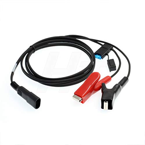 Câble adaptateur 12V pour GPS Topcon avec connecteur SAE et pinces batterie