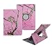Tsmine iPad mini 1/2/3 Gen Camo Case - Premium 360 Degree Rotating PU Leather Case Camouflage Branch Straw Mossy Leaves For Apple iPad mini 1st / 2nd / 3rd Gen 7.9-inch Tablet, Pink Oak Branches